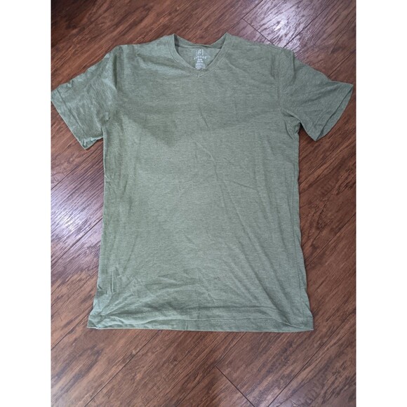 Mens size small 34/36 George green thin striped shirt - Picture 1 of 3